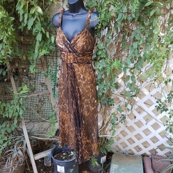 Badgley mischka‎ Leppard Dress - Picture 1 of 6